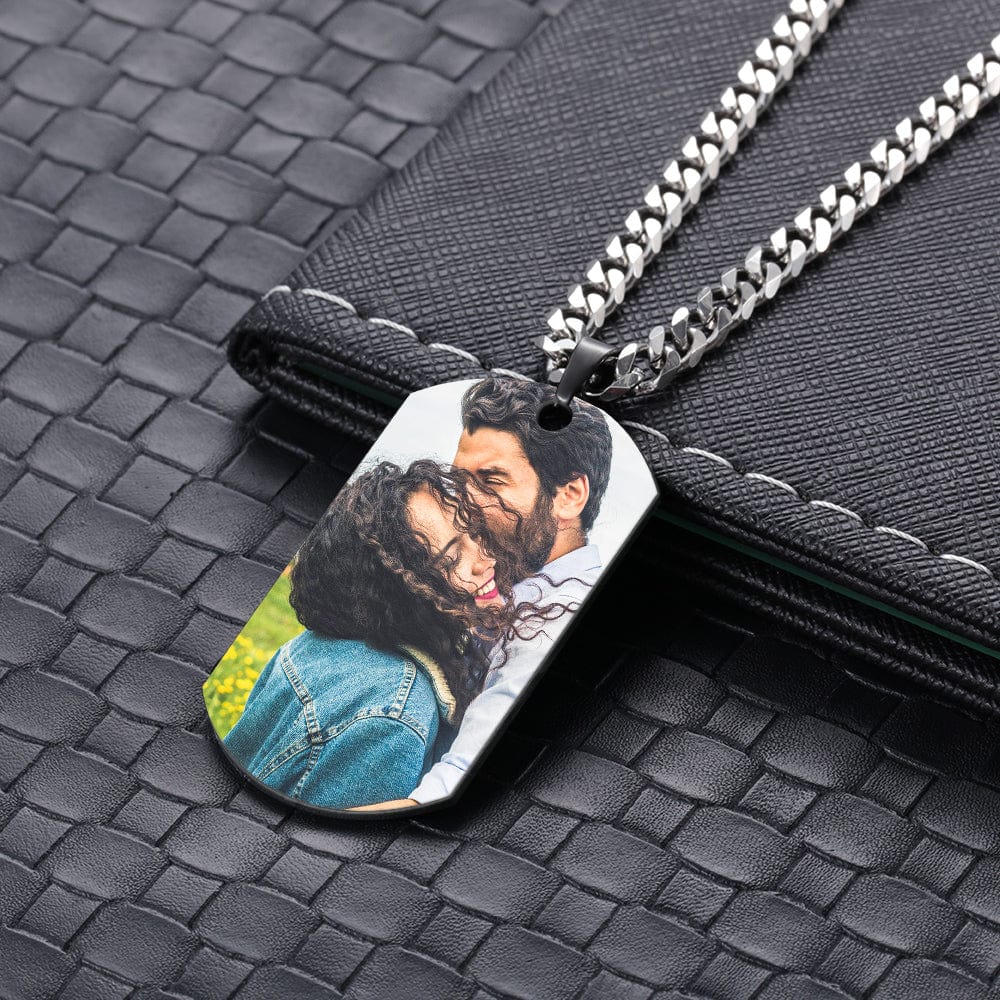 Capture Lasting Memories On A Necklace with Custom Photo & Calendar on the back - Image 3