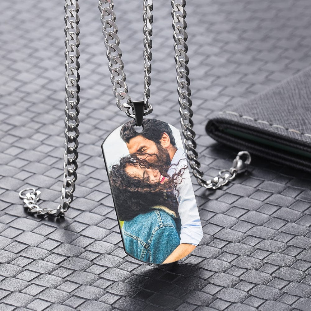 Capture Lasting Memories On A Necklace with Custom Photo & Calendar on the back - Image 4