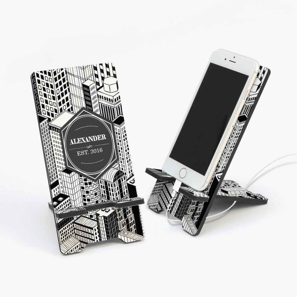 Custom Designs Personalized Cell Phone Stand for Him | Multiple Styles for Men - Image 4
