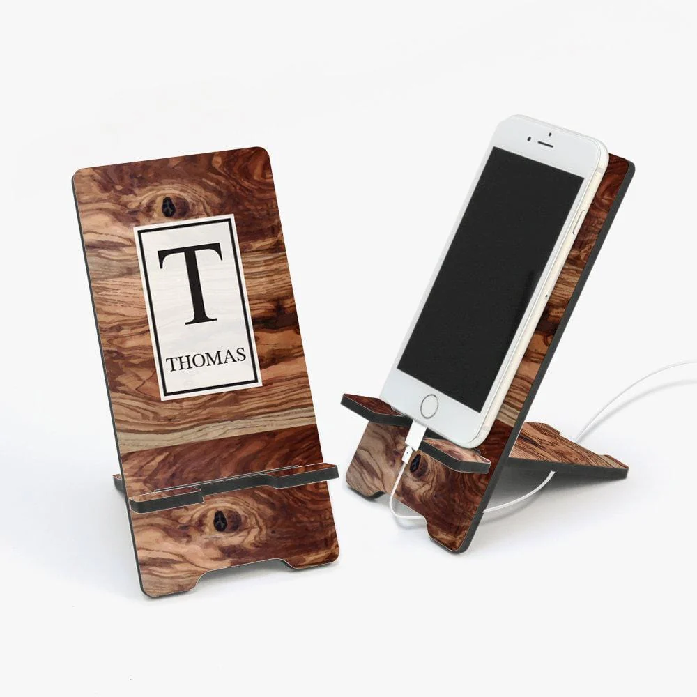 Custom Designs Personalized Cell Phone Stand for Him | Multiple Styles for Men - Image 5