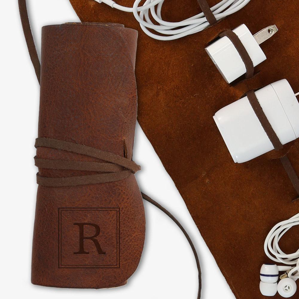 Customized Genuine Leather Multi Cord Large Organizer - Image 6