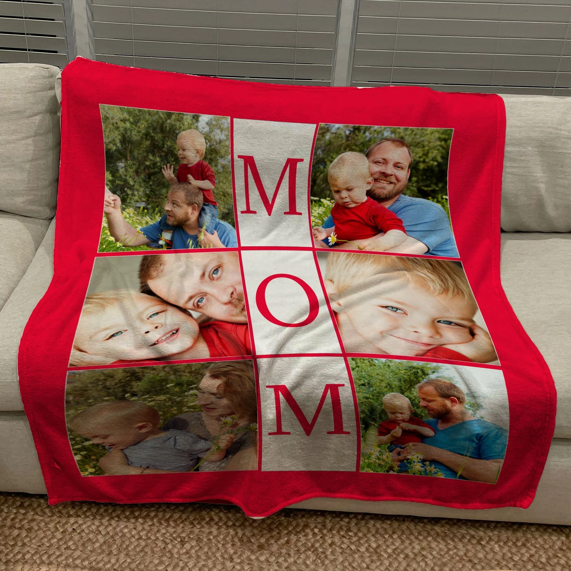 Design your own family photo Collage Blanket | Blanket Personalized With Your Pictures - Image 2