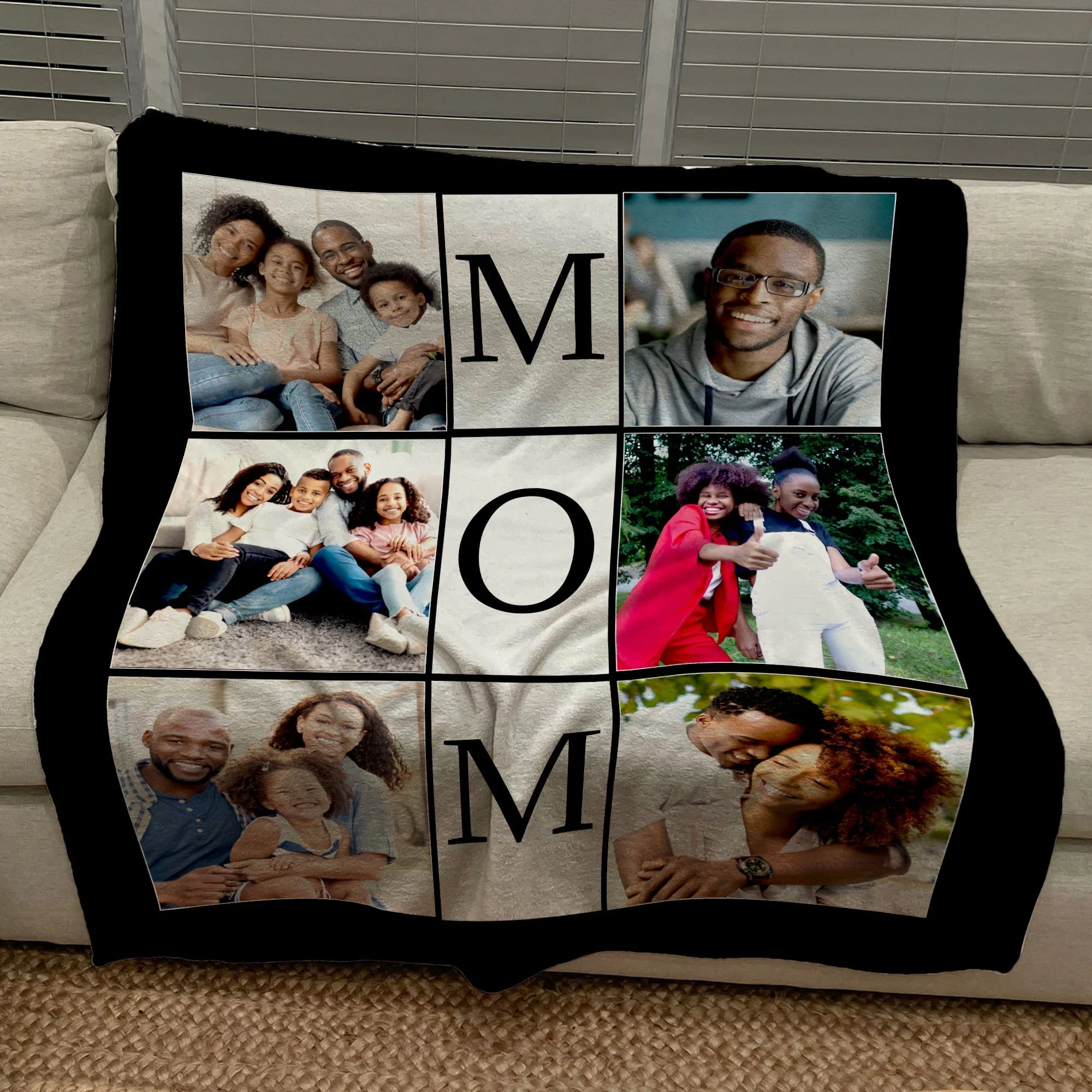 Design your own family photo Collage Blanket | Blanket Personalized With Your Pictures - Image 4