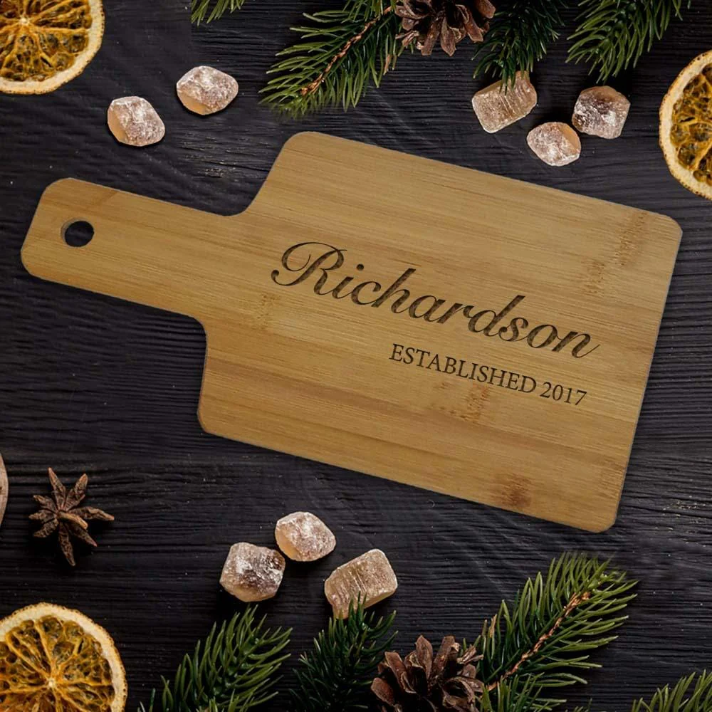 Personalized Bamboo Serving Board | Multiple Custom Engraved Designs - Image 9