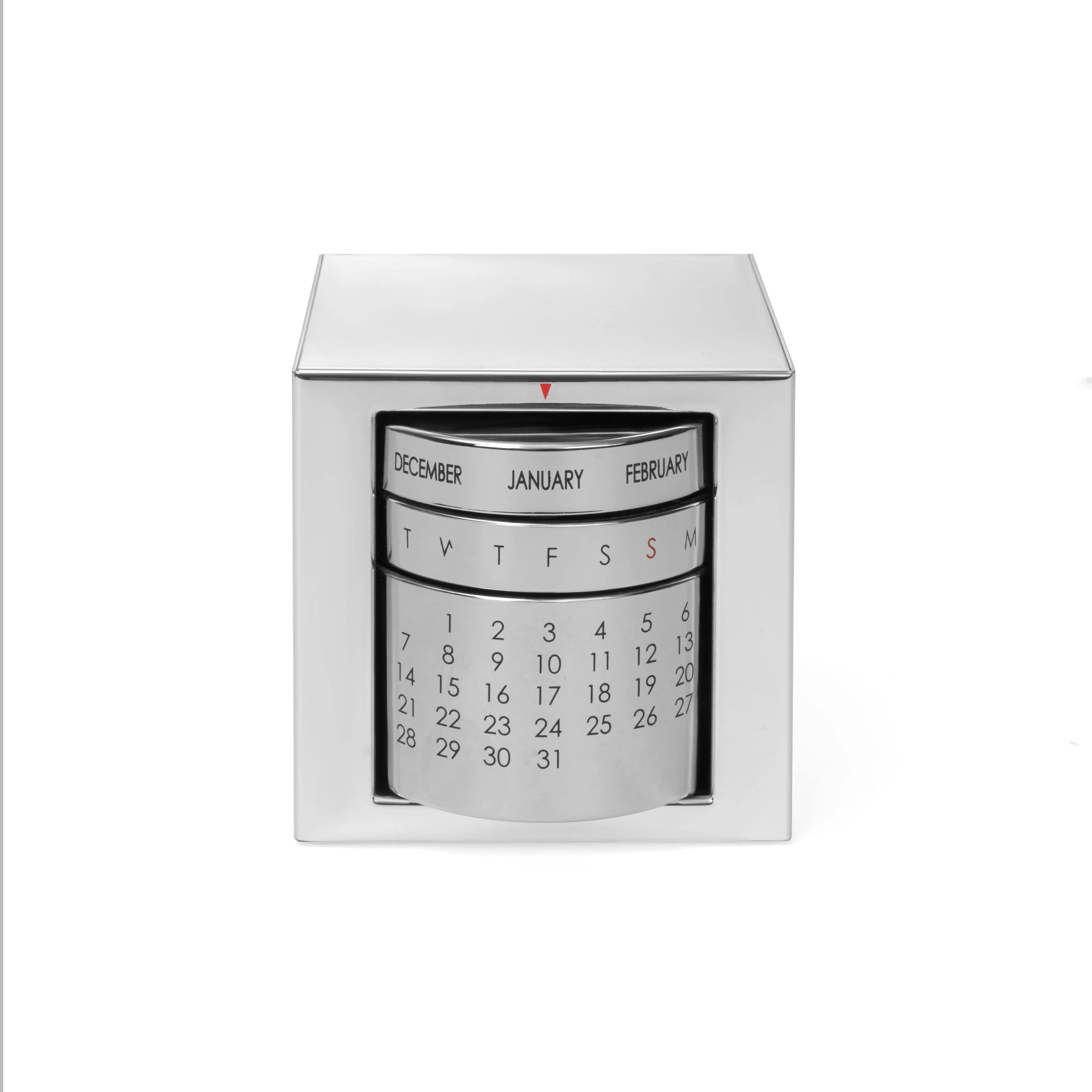 Executive Perpetual Calendar Cube | Metal Desk Organizer & Calendar | Compact Cube for Office Desk | Luxury Desk Toy and Paperweight - Image 5