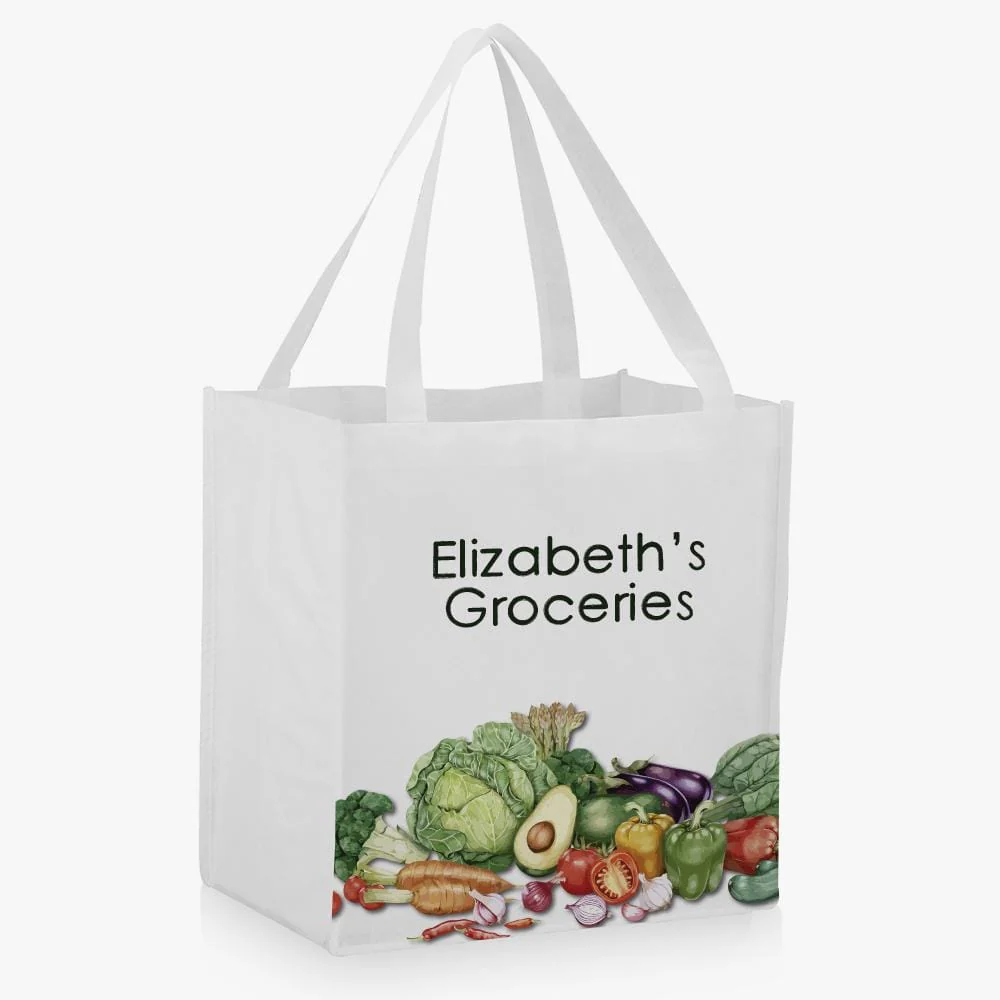 Floral Custom Non Woven Market Tote - Image 4