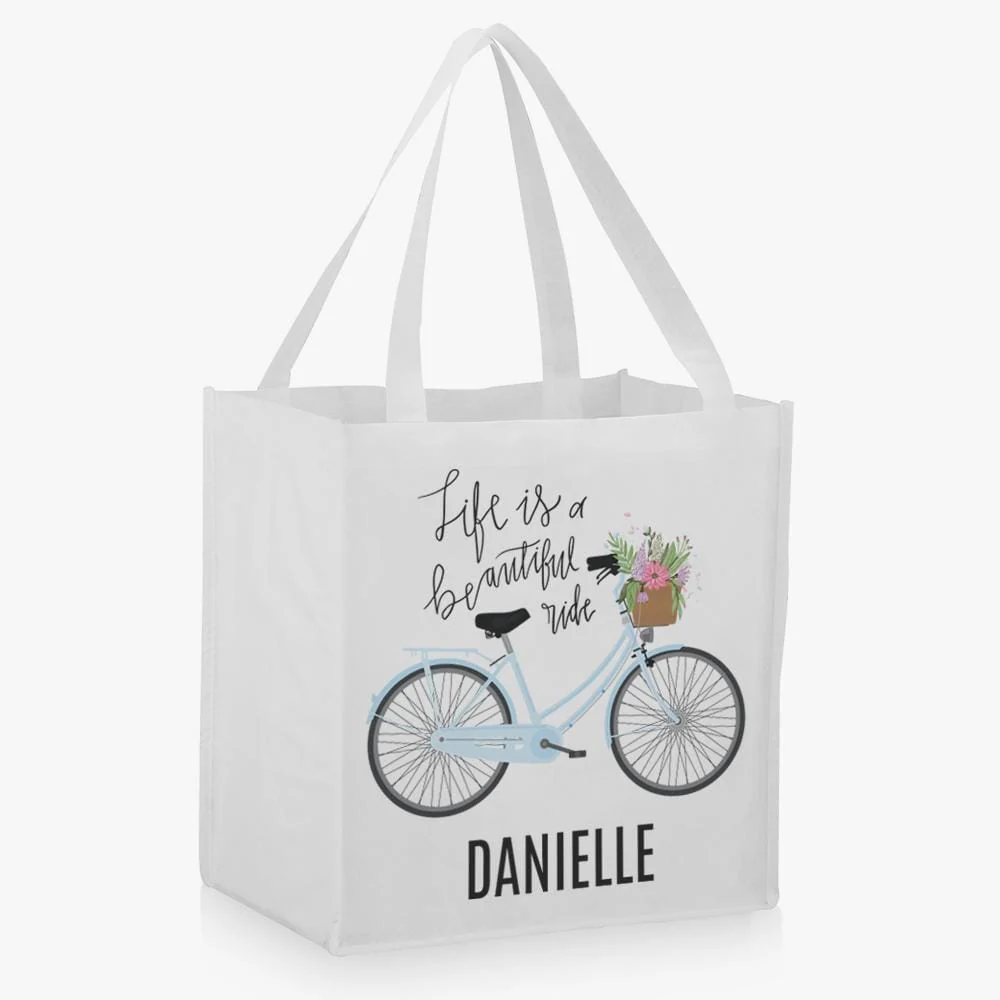 Floral Custom Non Woven Market Tote - Image 6