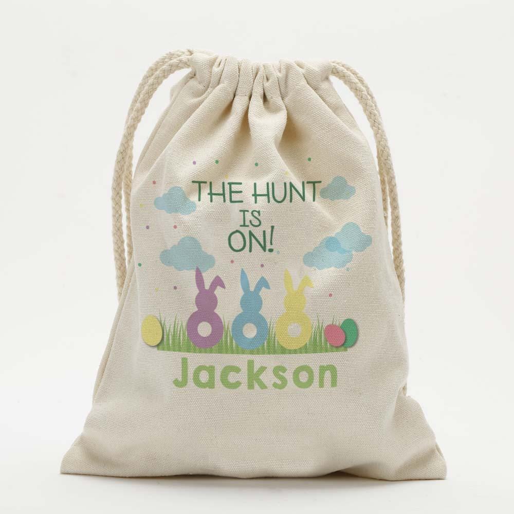 Personalized Easter Bunnies Kids Drawstring Sack