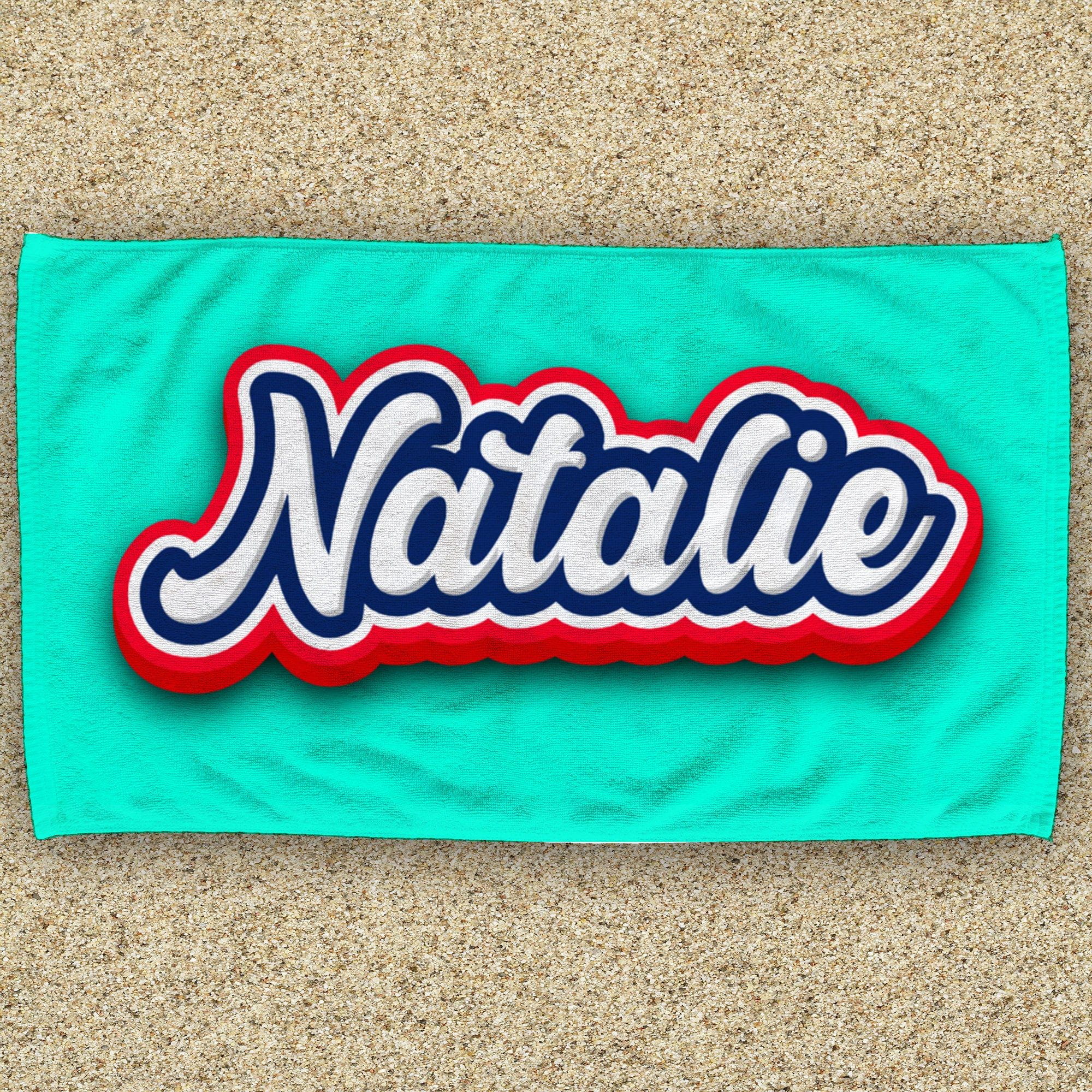 Revamp Your Bath Time with Retro Chic: Personalize Your Towel Design for a Vintage Flair! - Image 2