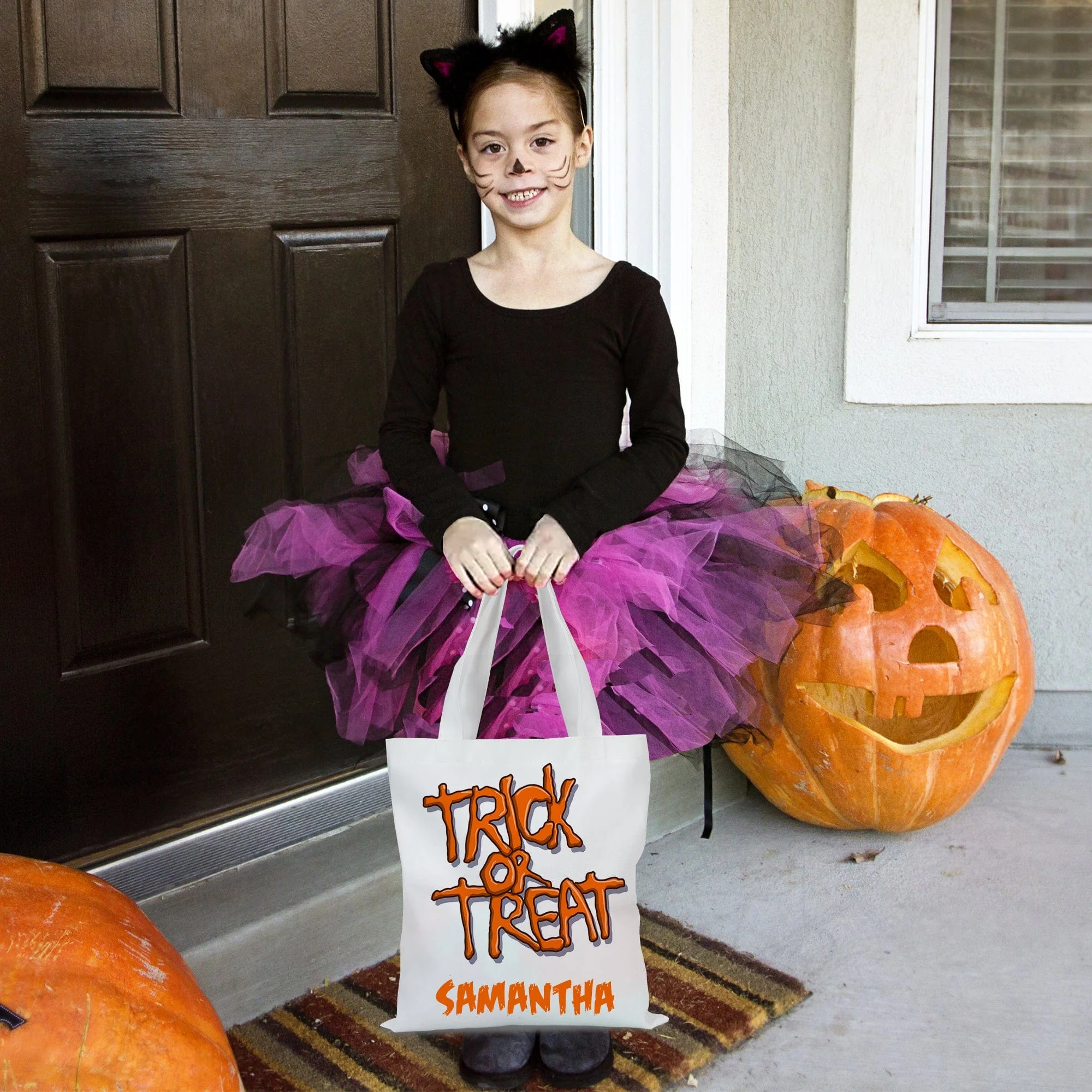 "Spooktacular Personalized Halloween Tote Bags: The Perfect Surprise for Your Little Monsters!" - Image 3