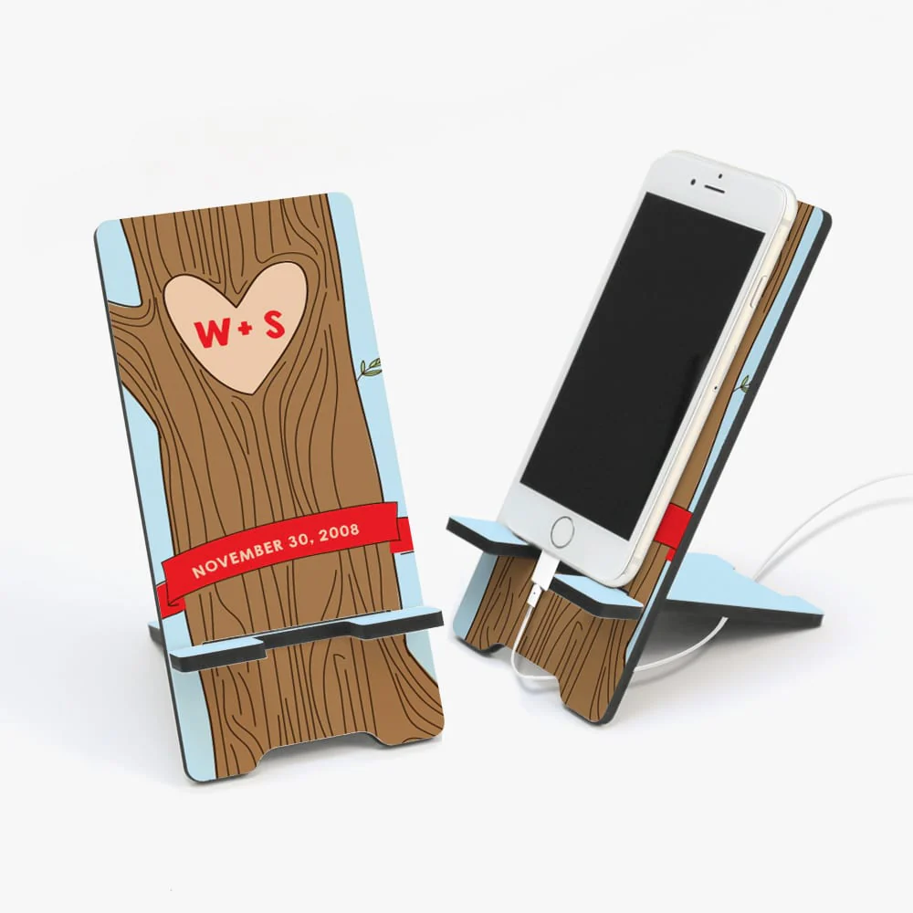 LOVE Custom Cell Phone Stand | Personalized Couples Gift - Image 3